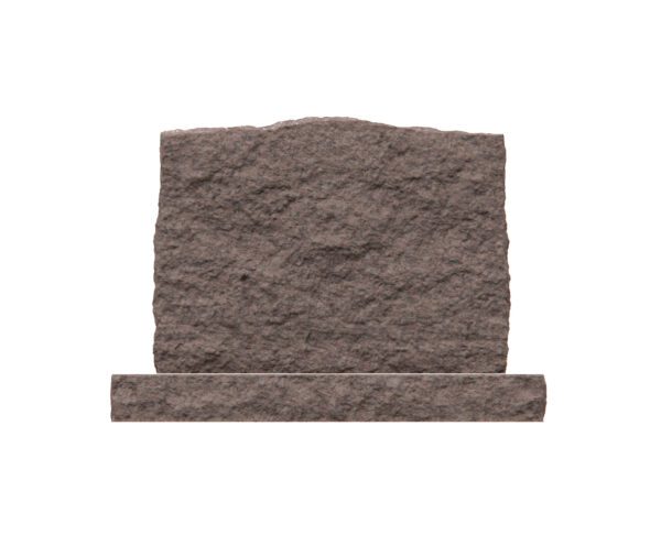 Christian Slant Granite Headstone with Cross and Rosary - Image 2