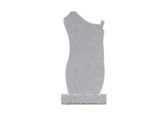 Sculpted Upright Granite Memorial with Cross Shape - Image 2