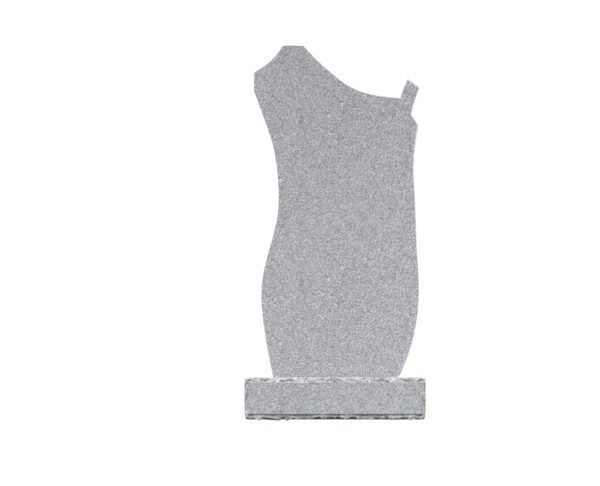 Sculpted Upright Granite Memorial with Cross Shape - Image 2
