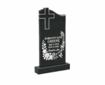 Budget-Friendly Upright Memorial with Cross Design