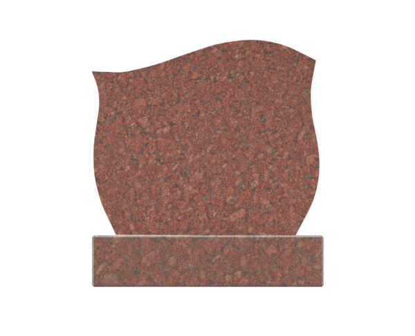 Simple Upright Granite Memorial with Star of David - Image 2