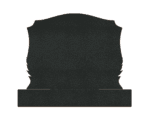 Granite Headstone with Heart and Laurel Design - Image 2
