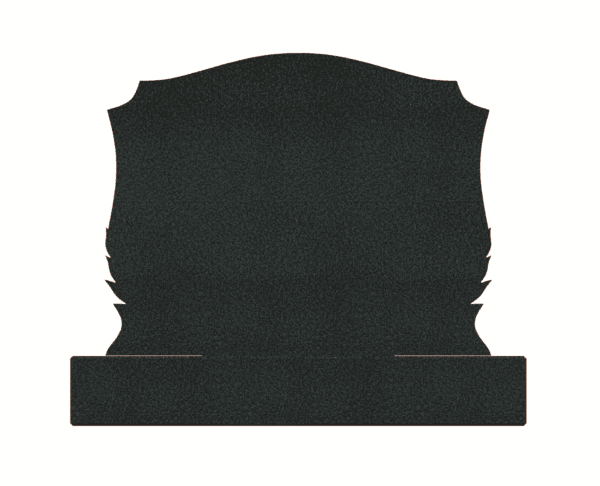 Granite Headstone with Heart and Laurel Design - Image 2