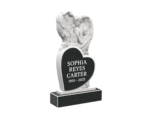 Heart-Shaped Angel Memorial Headstone