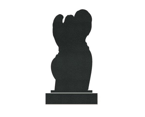 Heart-Shaped Angel Memorial Headstone - Image 2