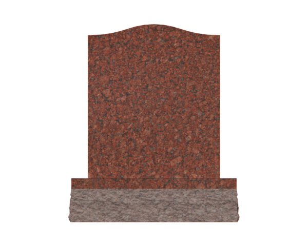 Islamic Upright Headstone with Shahada Inscription and Rose - Image 2
