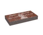 Traditional Flat Granite Memorial with Christ Image
