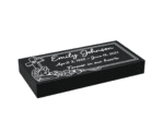 Economy Flat Cemetery Marker with Sleeping Angel Design
