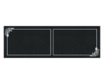 Bevel Granite Companion Headstone with Floral Corners - Image 2