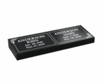 Bevel Granite Companion Headstone with Floral Corners
