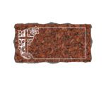 Bevel Granite Grave Marker with Cross and Rose Border - Image 2