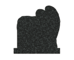 Angel of Peace Heart-Shaped Memorial in Granite - Image 2