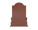 Asian-Style Upright Granite Memorial with Arch and Columns - Image 2