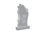 Artistic Monument with Draped Design and Cross Accent