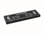 Flat Companion Granite Grave Marker with Roses