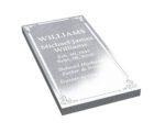 Affordable Granite Ledger Headstone with Elegant Flower Design