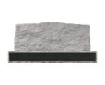 Simple Companion Granite Monument with Rustic Base - Image 2