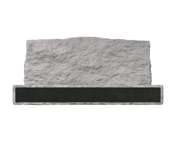 Simple Companion Granite Monument with Rustic Base - Image 2