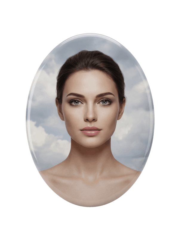 Oval Ceramic Photo Portrait - Image 1