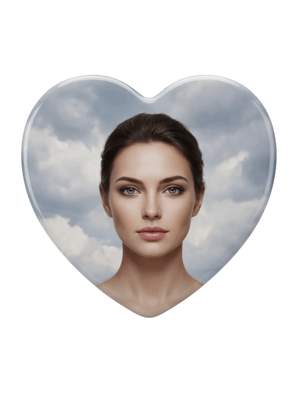 Heart Ceramic Photo Portrait - Image 1