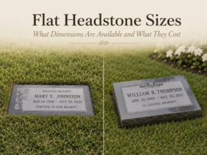 Flat Headstone Sizes What Dimensions Are Available and What They Cost 2 flat headstones sizes e1779676979618