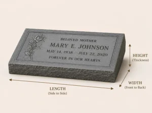 Flat Headstone Sizes What Dimensions Are Available and What They Cost 3 standard flat headstones sizes