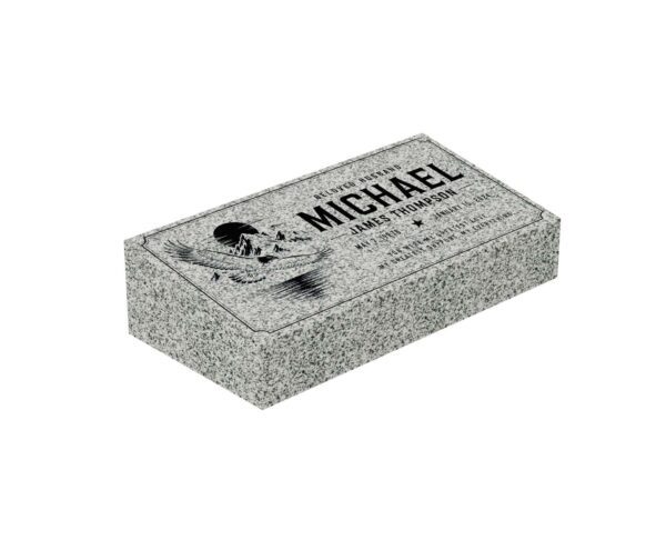 sl01.18554 Military Eagle Bevel Grave Marker - Image 1