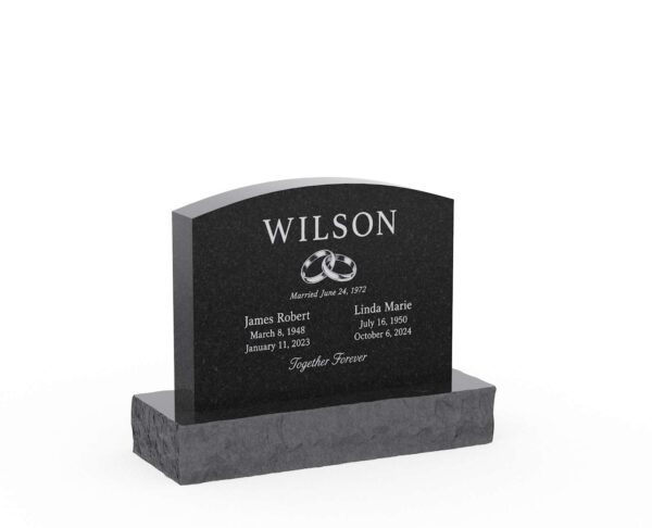 Classic Serpentine Companion Headstone - Image 1